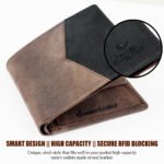 Genuine Leather Wallet for Men_Money Clip Wallet with ID Window - Image 4