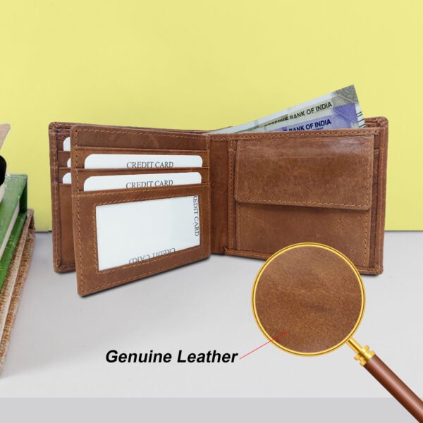 Mens Leather Wallet and Leather Belt Combo | Leather Wallet and Belt Combo Pack | Wallet and Belt Gift Set,Gift for Friend, Boyfriend,Husband,Father, Son etc - Image 8