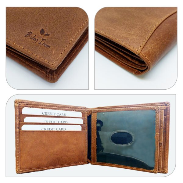 Mens Leather Wallet and Leather Belt Combo | Leather Wallet and Belt Combo Pack | Wallet and Belt Gift Set,Gift for Friend, Boyfriend,Husband,Father, Son etc - Image 4