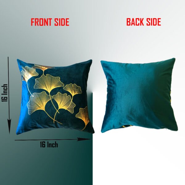 Dark Green Cushion/Pillow Case Covers _16 x 16 Inch _Set Of 4 - Image 3