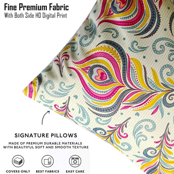 Floral Printed Cushion/Pillow Covers _16 x 16 Inch _Set Of 4 - Image 3