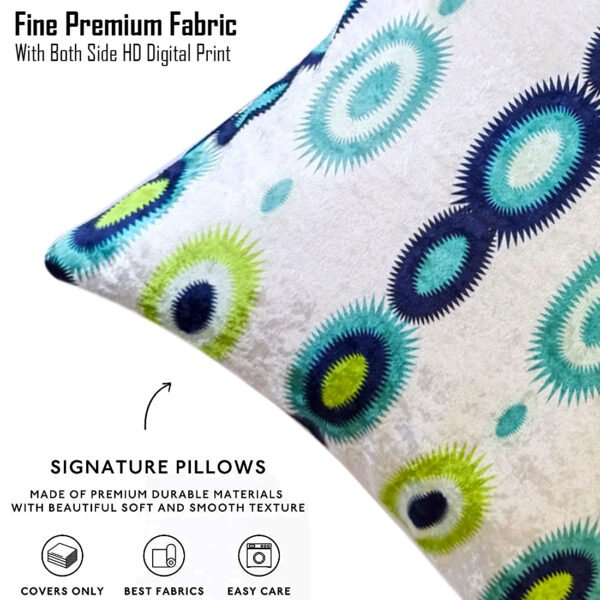 9876543210522-1-C-White-2 Floral Printed Cushion/Pillow Covers _16 x 16 Inch _Set Of 4 - Image 3