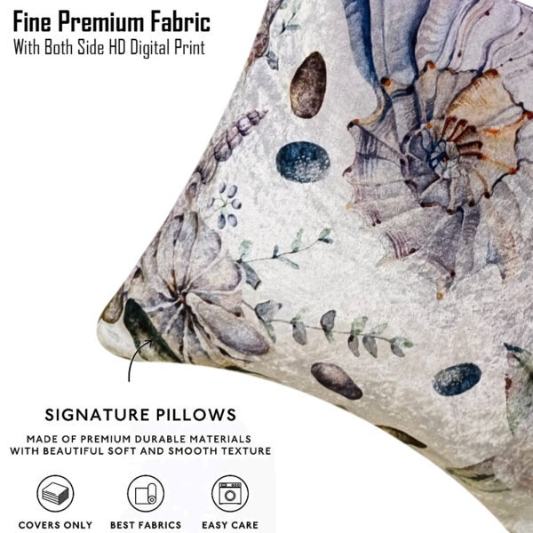 Sea Shell Printed Cushion/Pillow Covers _16 x 16 Inch _Set Of 4 - Image 3