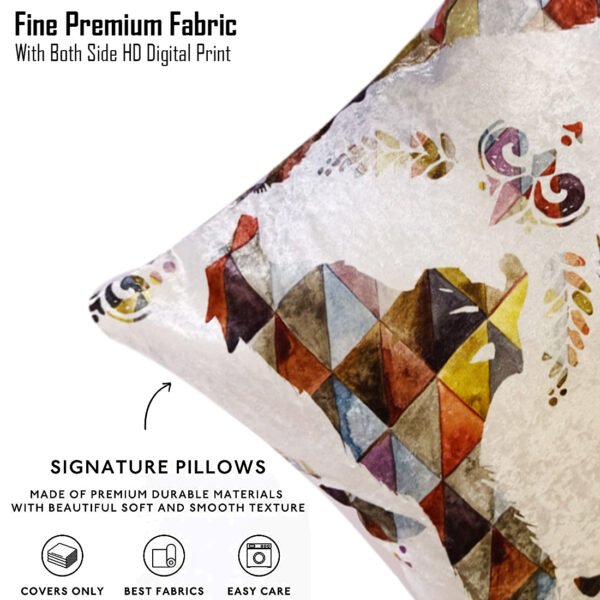 Floral Printed Cushion Cover/Pillow Covers _16 x 16 Inch _Set Of 4 - Image 3