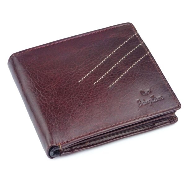 Genuine Leather Wallet for Men (Dark Brown) - Image 1