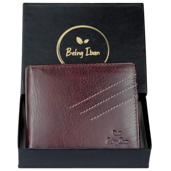 Genuine Leather Wallet for Men (Dark Brown) - Image 4