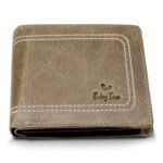 Genuine Leather Wallet for Men (Mat Brown)