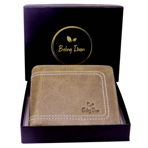 Mens Genuine Leather Wallet And Belt Combo Gift Set For Men |RFID Leather Card Holder and Belt Combo Box | Leather Wallet and Belt Gift Hamper for Men - Image 9