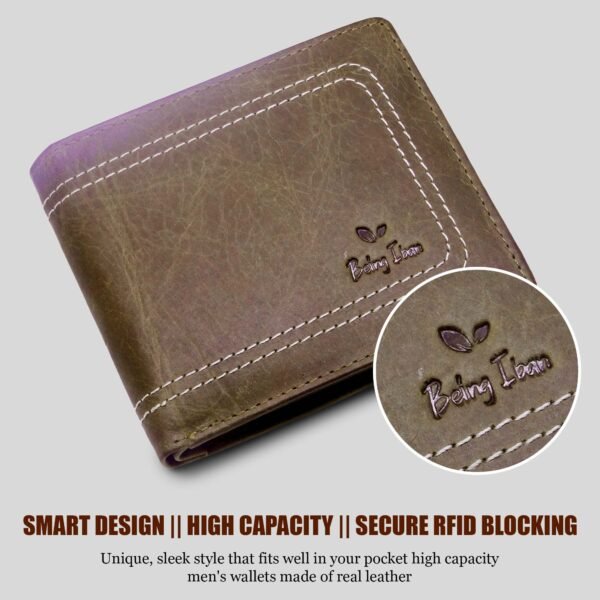 Mens Genuine Leather Wallet And Belt Combo Gift Set For Men |RFID Leather Card Holder and Belt Combo Box | Leather Wallet and Belt Gift Hamper for Men - Image 7