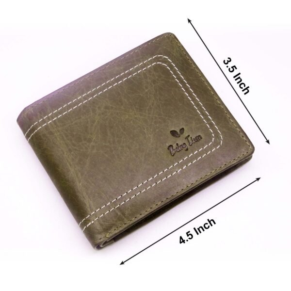 Mens Genuine Leather Wallet And Belt Combo Gift Set For Men |RFID Leather Card Holder and Belt Combo Box | Leather Wallet and Belt Gift Hamper for Men - Image 8