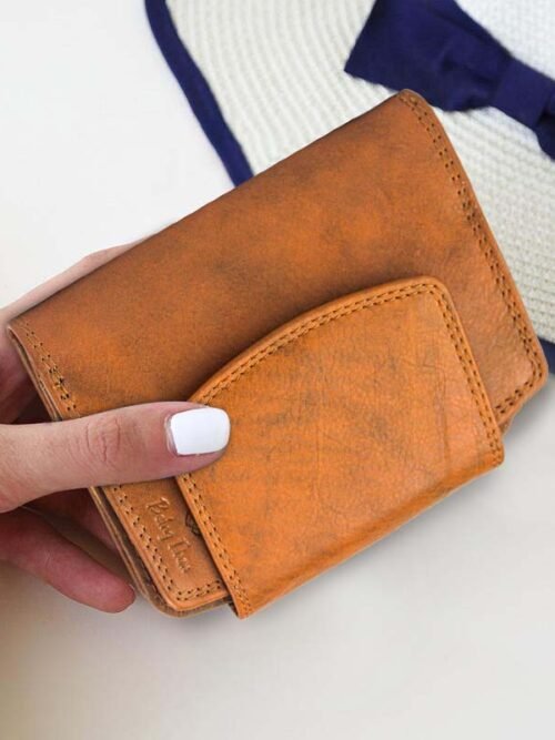 Women Handbag Stylish Women Convertible Clutch Purse Wallet RFID Blocking Trifold Card Holder Ladies Clutch With ID Window_Brown