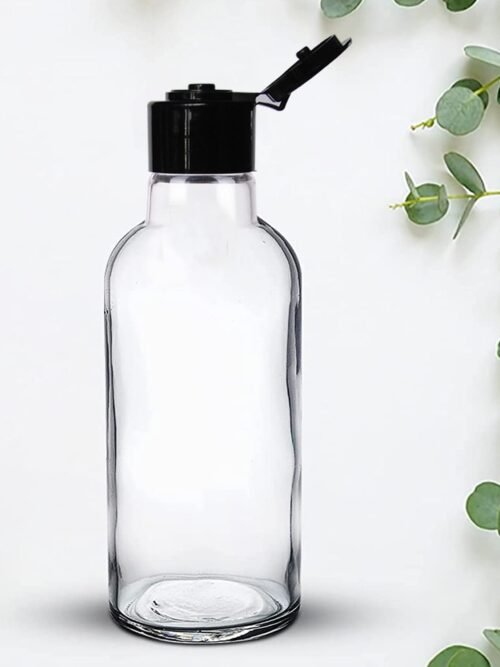 Transparent Empty Cosmetic Plastic Fliptop Bottle_250ml Pack Of_5