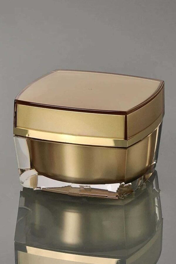 Copper Golden Empty Square Acrylic Containers  For Cosmetic _PACK OF 5 - Image 6