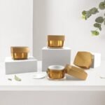 Copper Golden Empty Square Acrylic Containers For Cosmetic _PACK OF 5 - Image 5