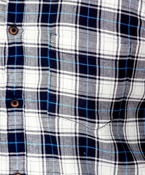 Man Slim Fit Cotton Casual Check Shirt for Men|Men's Cotton Casual Slim Fit Checkered Shirt - Image 5