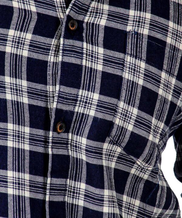 Man Slim Fit Cotton Casual Check Shirt for Men|Men's Cotton Casual Slim Fit Checkered Shirt|Full Sleeve Shirt - Image 6