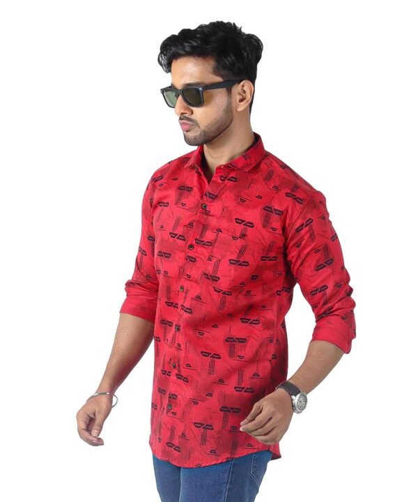 Mens Full Sleeves Casual Shirt| Mens Stylish Summer Printed Shirt - Image 2