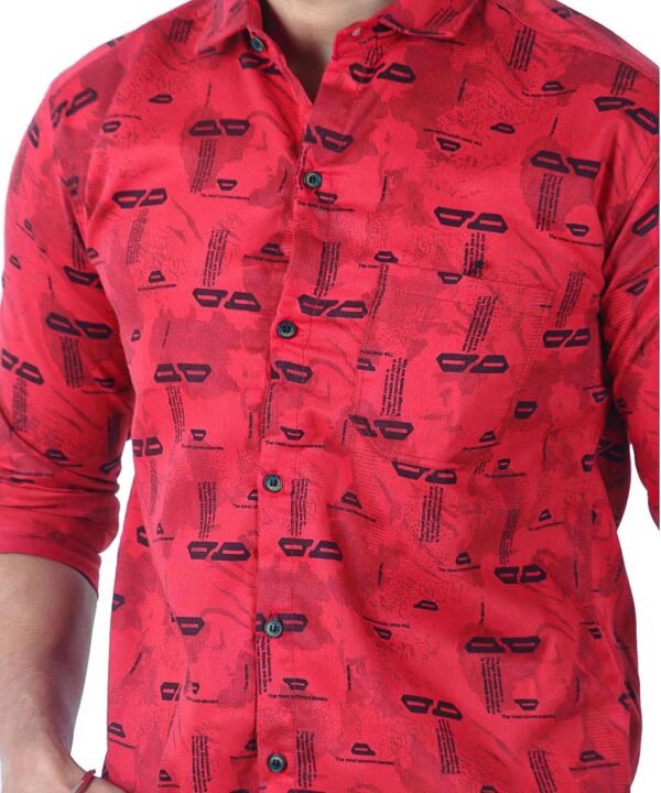 Mens Full Sleeves Casual Shirt| Mens Stylish Summer Printed Shirt - Image 4