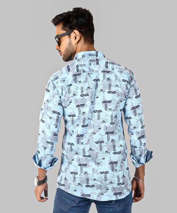 BIB1959-2 Mens Full Sleeves Casual Shirt| Mens Stylish Summer Printed Shirt - Image 3