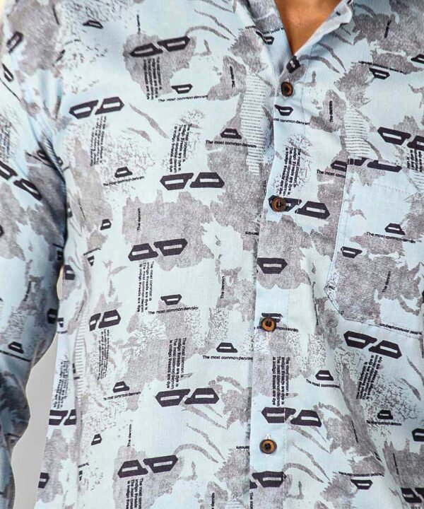 BIB1959-5 Mens Full Sleeves Casual Shirt| Mens Stylish Summer Printed Shirt - Image 5