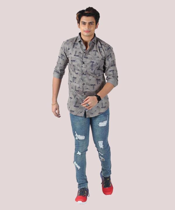 Mens Full Sleeves Casual Shirt| Mens Stylish Summer Printed Shirt - Image 4