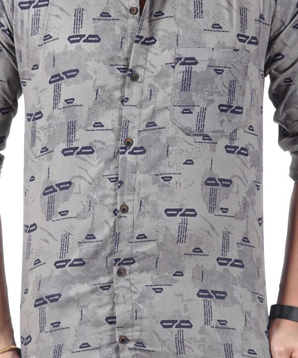 Mens Full Sleeves Casual Shirt| Mens Stylish Summer Printed Shirt - Image 5