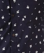 Mens Full Sleeves Casual Shirt| Mens Stylish Summer Printed Shirt_Navy Blue - Image 3