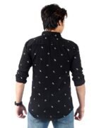 Mens Full Sleeves Casual Shirt| Mens Stylish Summer Printed Shirt_Black - Image 5