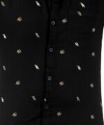 Mens Full Sleeves Casual Shirt| Mens Stylish Summer Printed Shirt_Black - Image 3