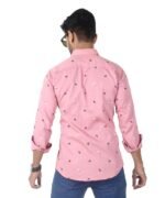 Mens Full Sleeves Casual Shirt| Mens Stylish Summer Printed Shirt_Pink - Image 3