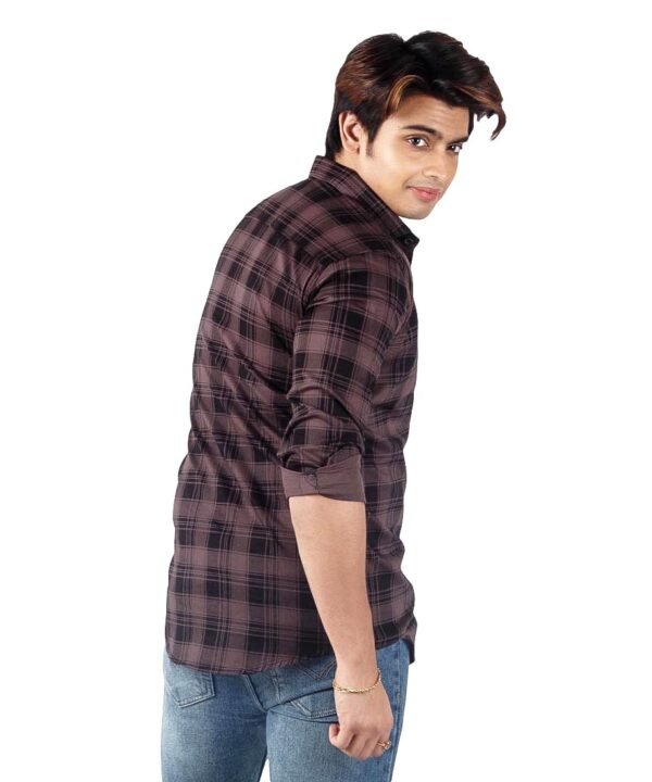 Mens Full Sleeve Check Shirts | Stylish Checkered Shirt | Multicolor - Image 2