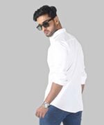 Mens Full Sleeve Casual Shirts | Stylish White Shirts |Formal Shirts|Solid White Shirt For Men - Image 2