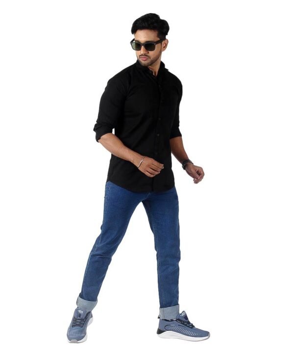 Mens Full Sleeve Casual Shirts |Stylish Black Shirts |Formal Shirts - Image 5