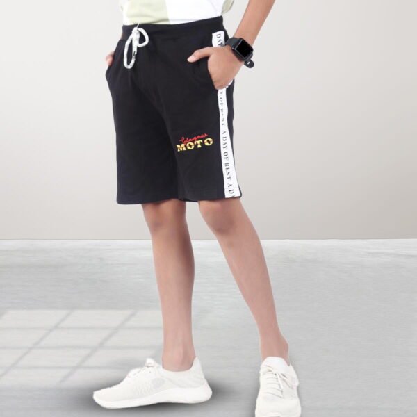 Pure Cotton Shorts For Boys, Kid Elastic Waist Shorts_ Pack Of 2 - Image 9