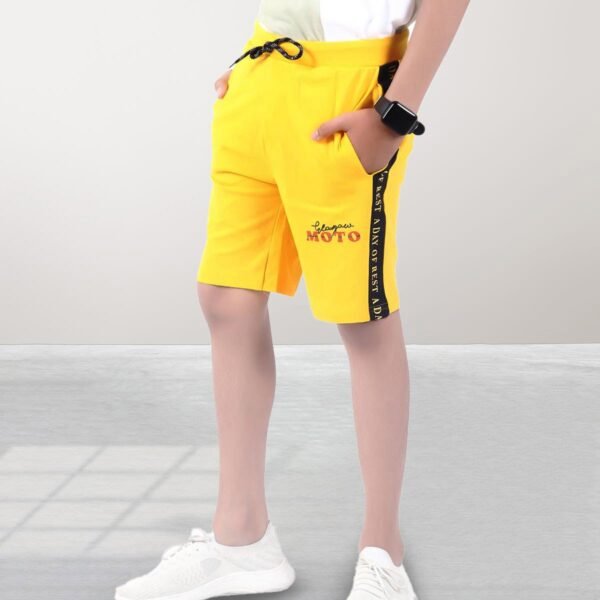 Pure Cotton Shorts For Boys, Kid Elastic Waist Shorts_ Pack Of 2 - Image 4