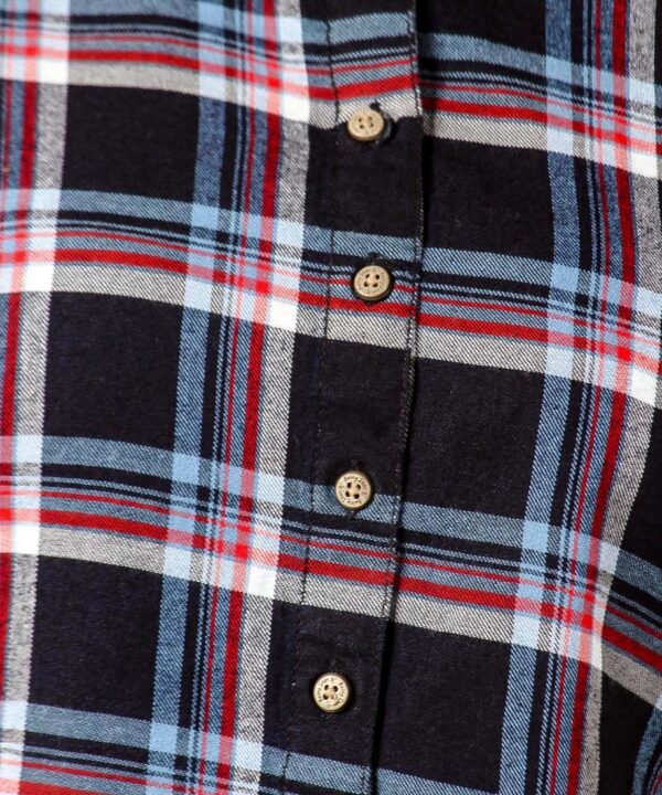 Womens Top Long Sleeves Check Shirt - Image 5