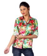 Womens Full Sleeve Casual Print Shirt | Tropical Shirt For Women - Image 2