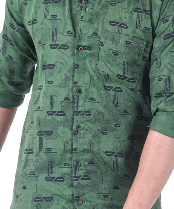 Mens Full Sleeves Casual Shirt| Mens Stylish Summer Printed Shirt - Image 4