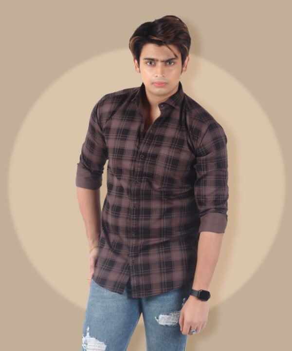 Mens Check Shirt 9 Mens Full Sleeve Check Shirts | Stylish Checkered Shirt | Multicolor - Image 1