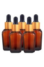 Glass Dropper Bottles,Empty Glass Bottles_20ml_Pack Of_5