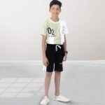 Pure Cotton Shorts For Boys, Kid Elastic Waist Shorts_ Pack Of 2 - Image 3