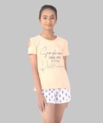 Girls Printed Top Shoulder Cut Design - Image 3