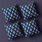 Geometrical Printed Eyes Graphic Cotton Cushion Covers16x16 Inch_Set Of 4