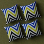 Multicolor Geometrical Printed Graphic Cotton Cushion Covers16x16 Inch_Set Of 4