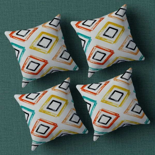 1-min_135_11zon Multicolor Geometrical Printed Graphic Cotton Cushion Covers16x16 Inch_Set Of 4 - Image 1
