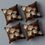 Tropical Leaf Printed Cushion/Pillow Covers _16 x 16 Inch _Set Of 4