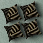Striped Cushion/Pillow Covers _16 x 16 Inch _Set Of 4