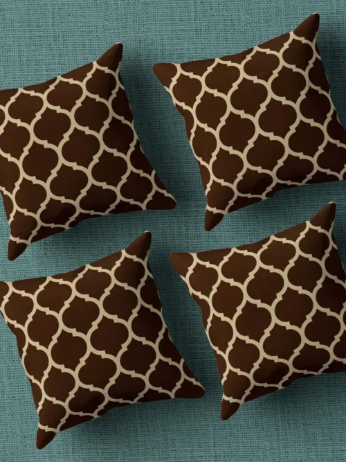 Geometric Cushion/Pillow Covers _16 x 16 Inch _Set Of 4