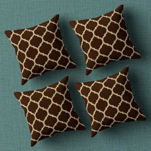 Geometric Cushion/Pillow Covers _16 x 16 Inch _Set Of 4 - Image 1