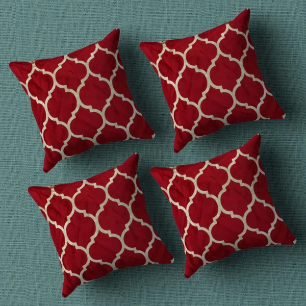 1-min_81_11zon Geometric Cushion/Pillow Covers _16 x 16 Inch _Set Of 4 - Image 1